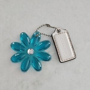 Coach Poppy Flower Charm/ Tag